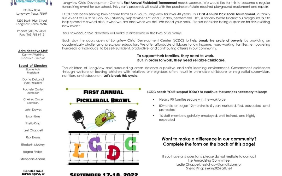 pickleball fundraiser